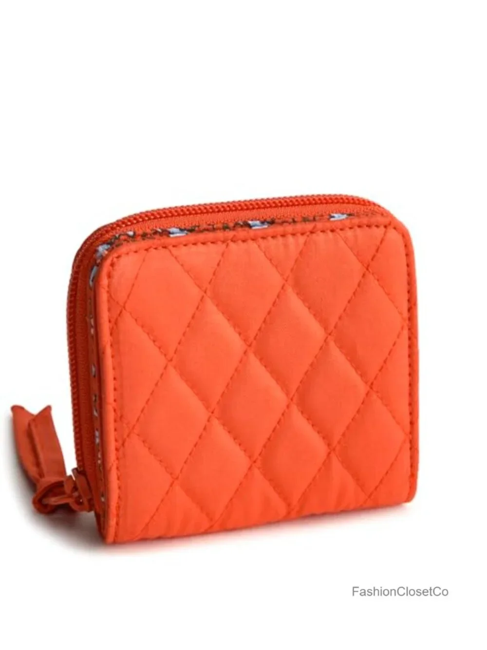 Premium Cotton Small Zip-Around Wallet with Card Slots